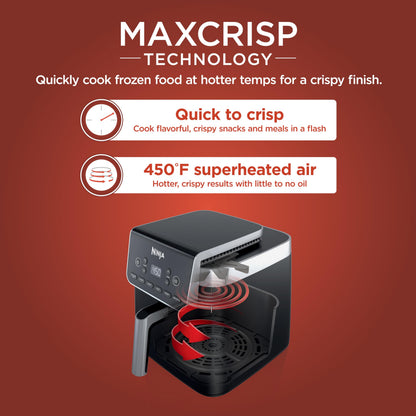 Ninja Freidora de Aire XL con MaxCrisp de 6.5 QT (AF181 / Grey)