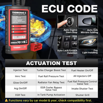 Escáner de Diagnóstico Automotriz Bidireccional Thinkdiag2 (Bluetooth)