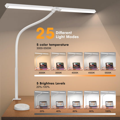 Pzloz Lámpara de Escritorio LED (24W / White)