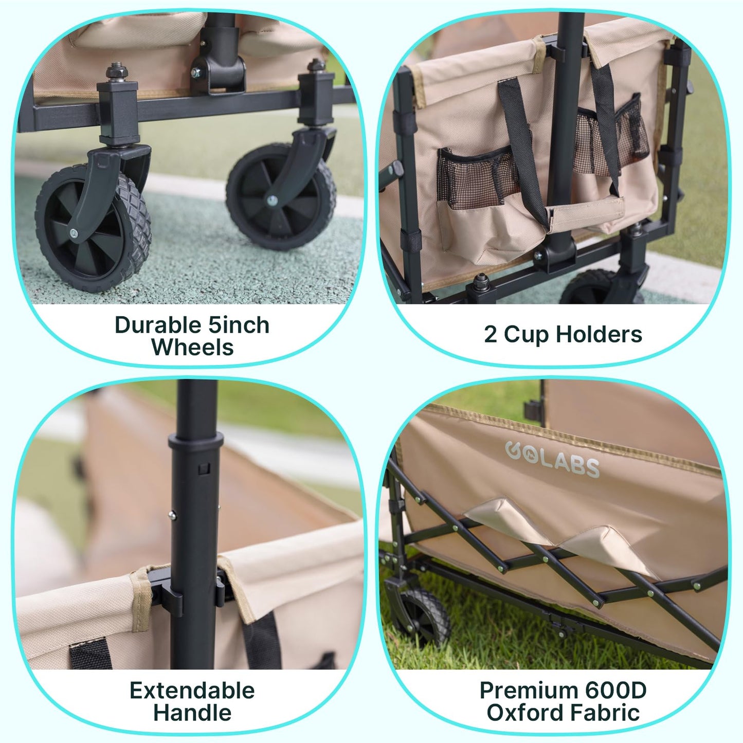 Golabs Carrito de Carro Plegable (100L / 350lb)