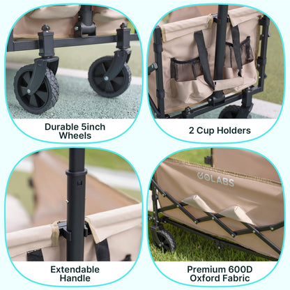 Golabs Carrito de Carro Plegable (100L / 350lb)