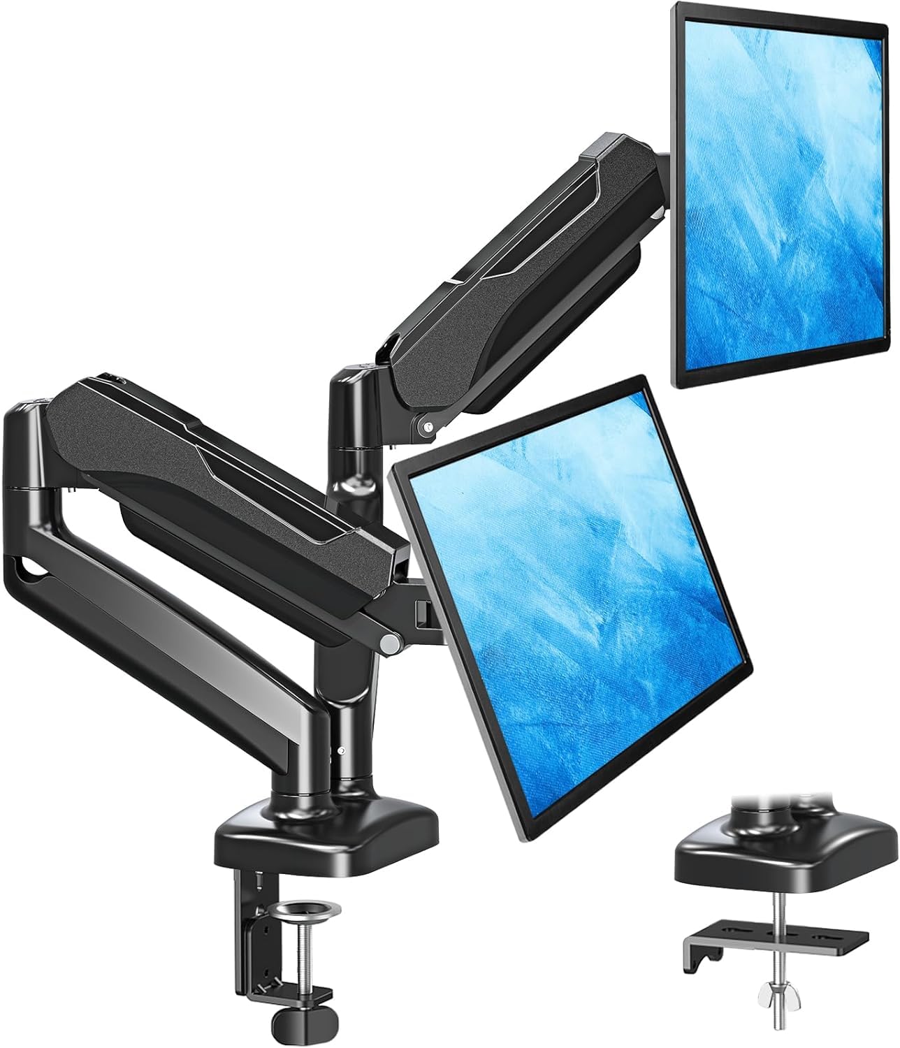 MOUNTUP Soporte para Monitor Dual (Altura Ajustable)