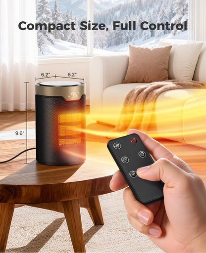 BREEZOME Calentador de Espacio Eléctrico Portátil de 1500W