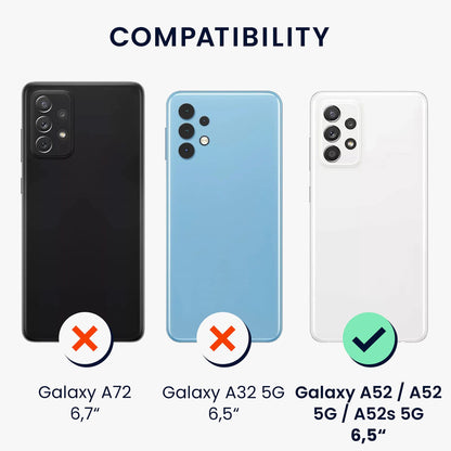 kwmobile Funda Compatible con Samsung Galaxy A52 / A52 5G / A52s 5G (Arándano)