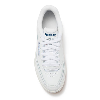 Reebok Club C Extra Platform Sneakers for Women, White Casual Tennis Women's Fashion Sneakers, Womens Shoes, FTWR White/FTWR White/Vector Blue