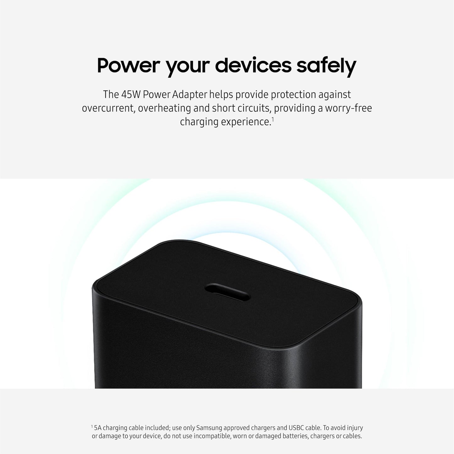 SAMSUNG Cargador de Pared de 45W (EP-T4511XBEGUS / Negro)
