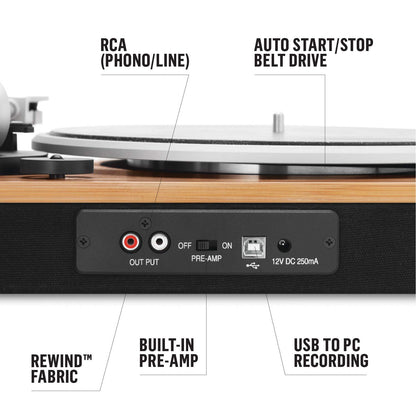 House of Marley Stir It Up Tocadiscos Inalámbrico (2 Velocidades)