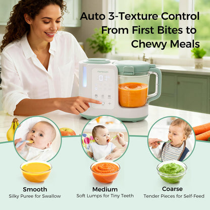 Momcozy AutoMeal Procesador de Alimentos para Bebé (15oz)