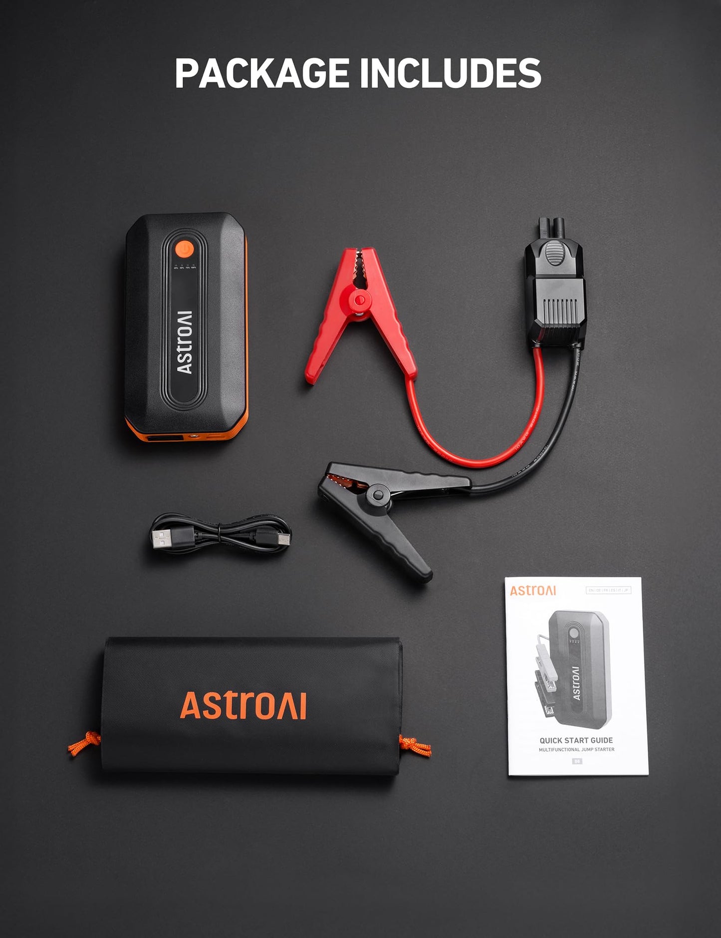 AstroAI B8 Arrancador de Batería de Coche 3000A