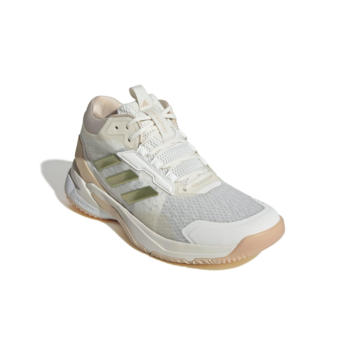Adidas Women's Crazyflight 6 Mid Top, Off White/Gold Metallic/Crystal Sand