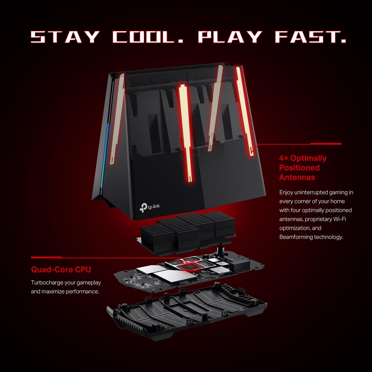 TP-Link Router Gaming Tri-Banda Wi-Fi 7 Archer GE650