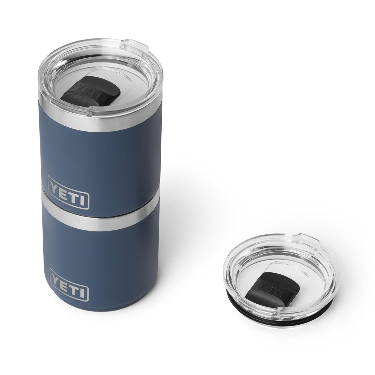 YETI Rambler 10 oz Ceramic Lined Lowball 2.0, Vacuum Insulated with MagSlider Lid, Navy