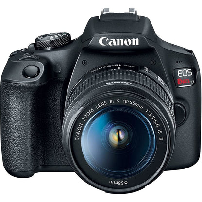 Canon EOS Rebel T7 DSLR Camera | 24.1MP APS-C CMOS Sensor with DIGIC 4+ Image Processor | Built-in Wi-Fi & NFC | EF Lens Compatible Beginner Photography Camera Kit with Shoulder Bag and 64GB Card