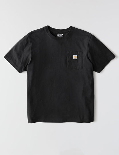 Carhartt Camiseta con Bolsillo Iconic K87 para Hombre (Negro / Talla L)