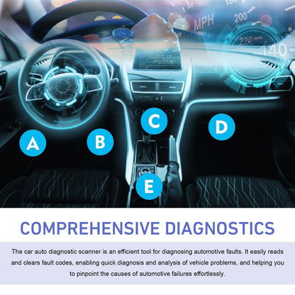 yorpyep Escáner OBD2 y Herramienta de Diagnóstico Bluetooth (Azul)