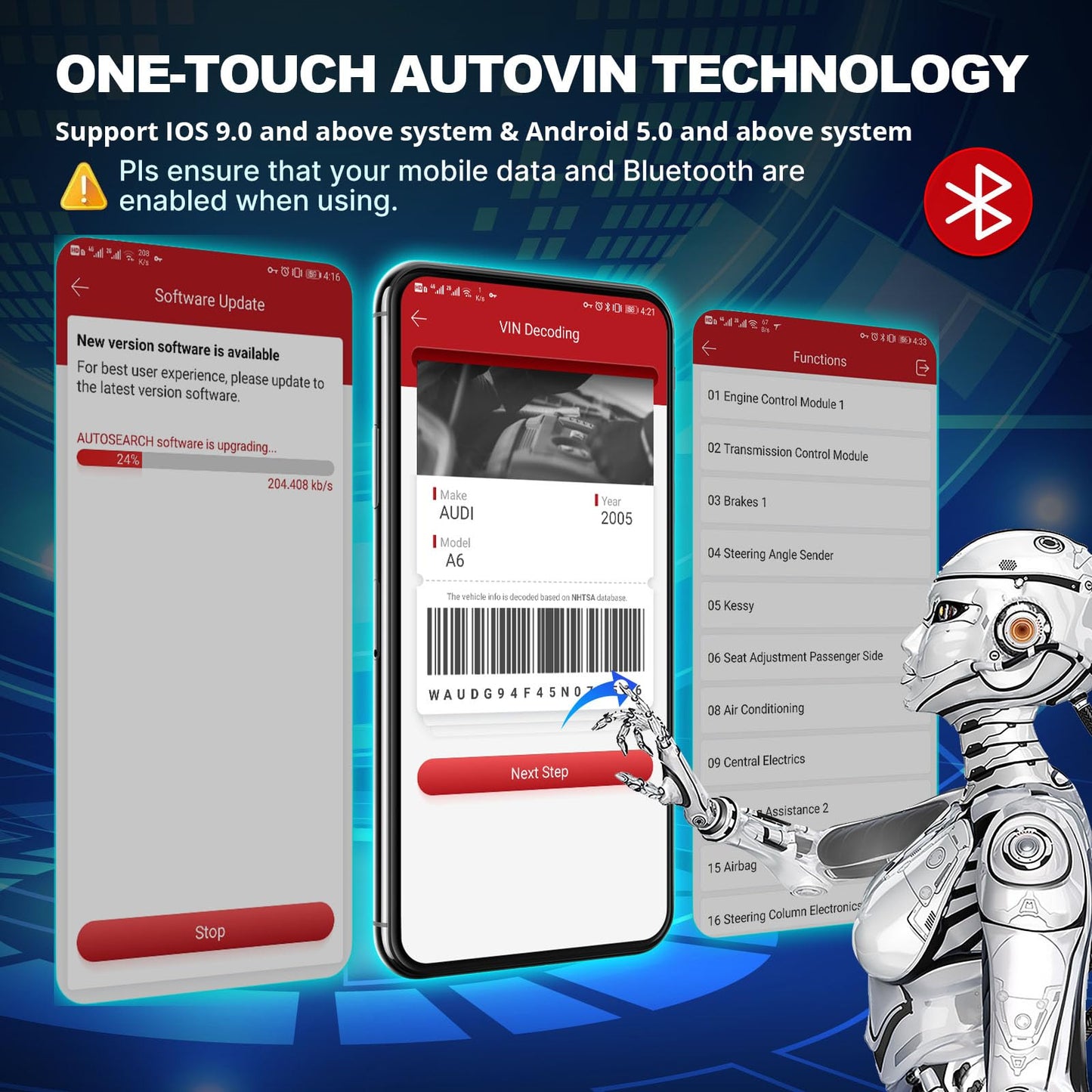 Escáner de Diagnóstico Automotriz Bidireccional Thinkdiag2 (Bluetooth)