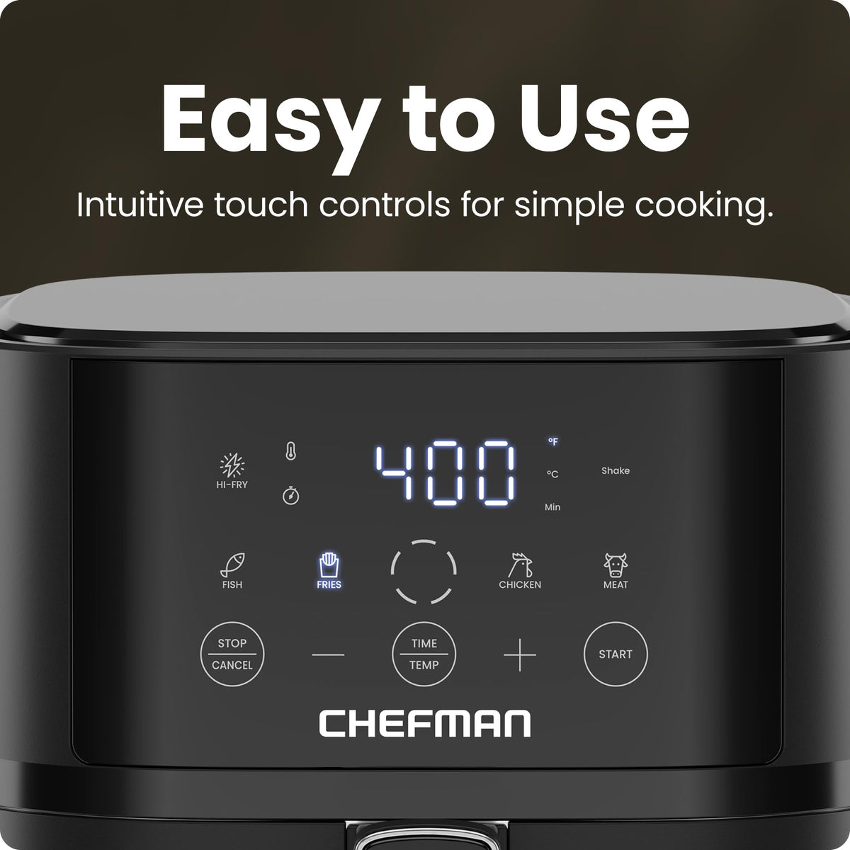 Chefman Freidora de Aire Compacta 4 QT (Black)