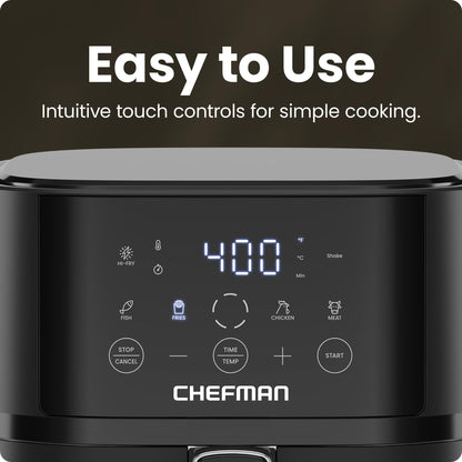 Chefman Freidora de Aire Compacta 4 QT (Black)