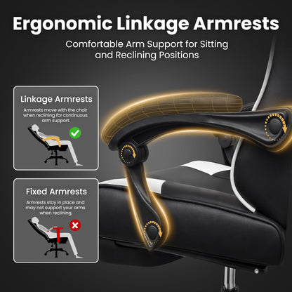 Silla Gamer Ergonómica para Adultos (Black)