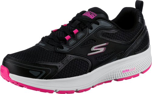 Skechers Women's Go Run Consistent Sneaker, Black/Pink