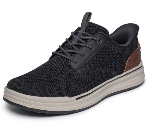 Skechers Men's Sterling - Ramone Low Profile Bungee Lace Slip Ins, Black