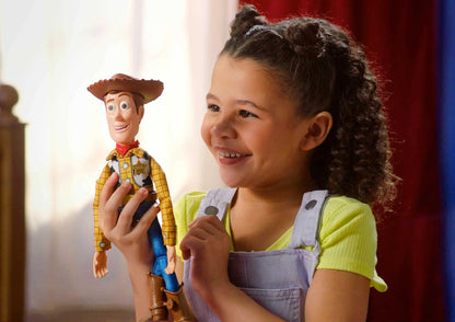 Mattel Figura de Acción Woody Parlante de Toy Story (12 pulgadas)