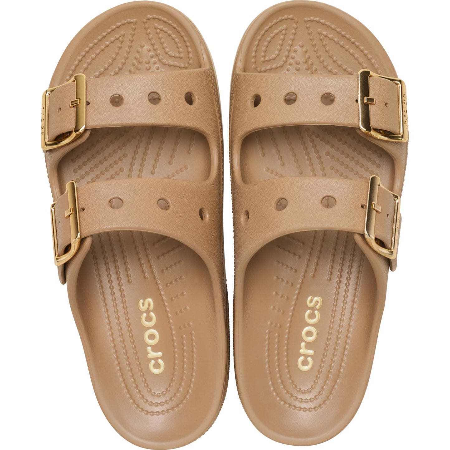 Crocs Women's Saturday Sandals Sepia/Metallic Buckle