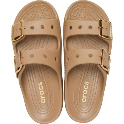 Crocs Women's Saturday Sandals Sepia/Metallic Buckle