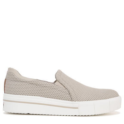 Dr. Scholl's Womens Happiness Lo Sneaker Light Taupe Knit