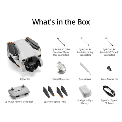 DJI Mini 3, 3-Axis Mechanical Gimbal Mini Camera Drone