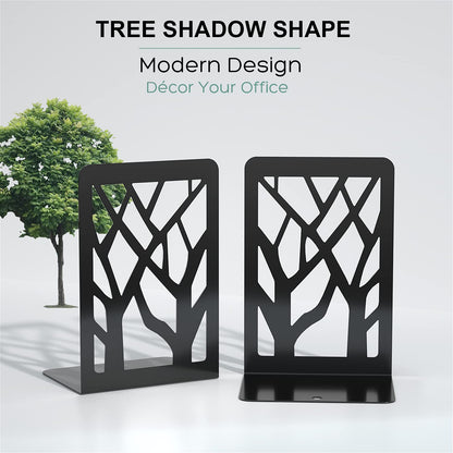MaxGear Sujetalibros con Diseño de Árbol (8 Pares)