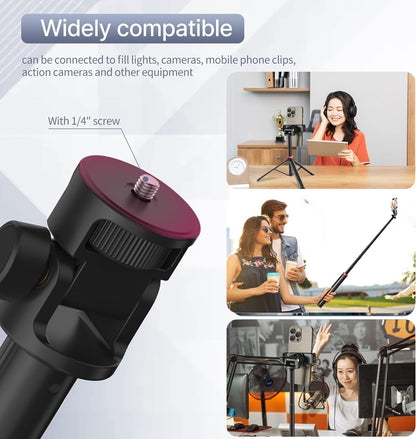 80'' Osmo-Mobile Floor Tripod-Stand Holder for DJI Osmo Mobile 8 SE 7P 7 6 5 4 / Osmo-Pocket 4 3 2 1 / Osmo Action 6 5 pro 4 3 2 1