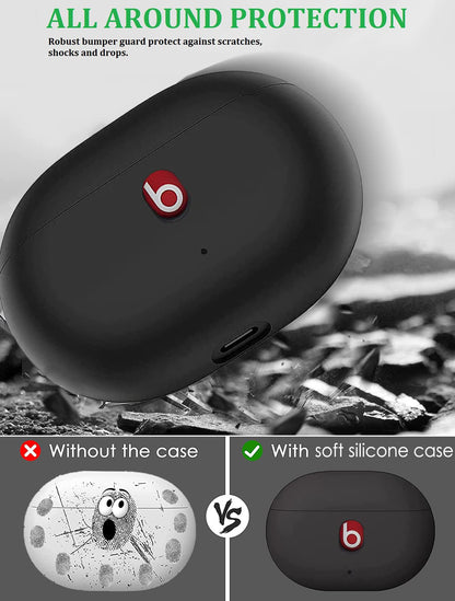 Olytop Funda Protectora para Auriculares Beats Studio Buds (Negro)
