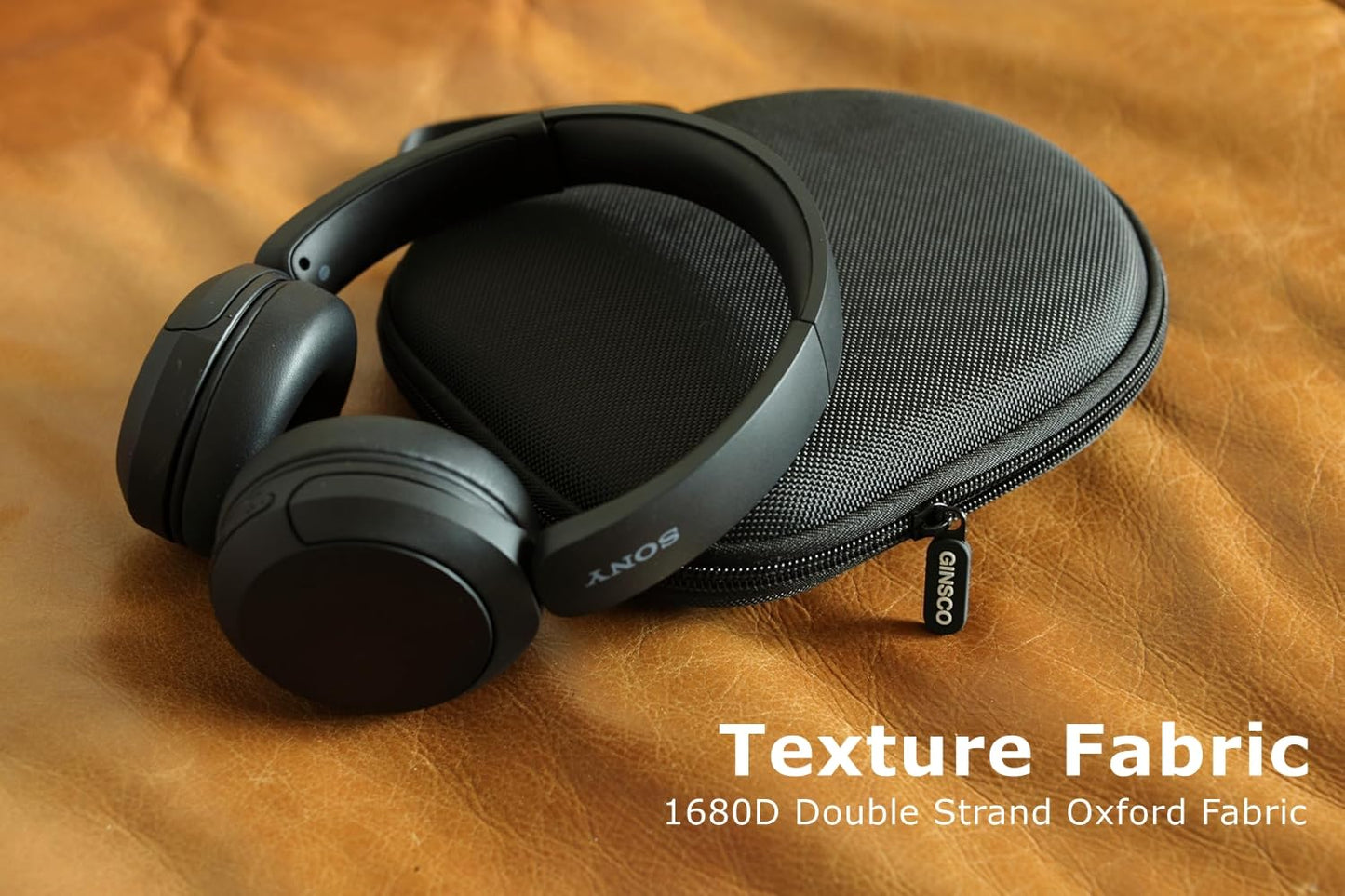 Ginsco Estuche de Viaje para Audífonos JBL y Sony (Negro)