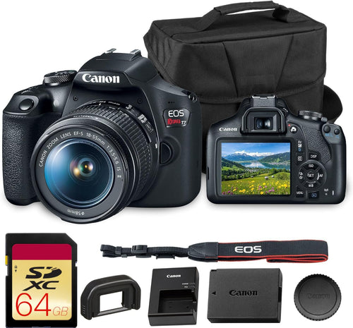Canon Cámara DSLR EOS Rebel T7 (Kit para Principiantes)