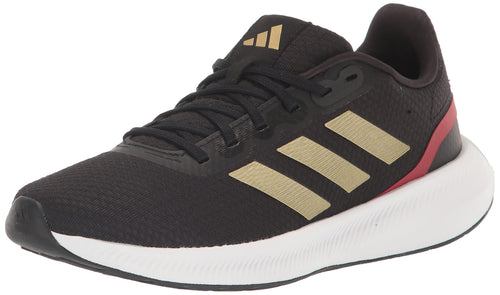 Adidas Mens Runfalcon 3.0 Core Black/Gold Metallic/Better Scarlet 9.5