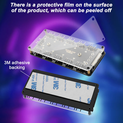 MEIRIYFA Controlador y Divisor HUB de Ventiladores LED ARGB (5V 3PIN)