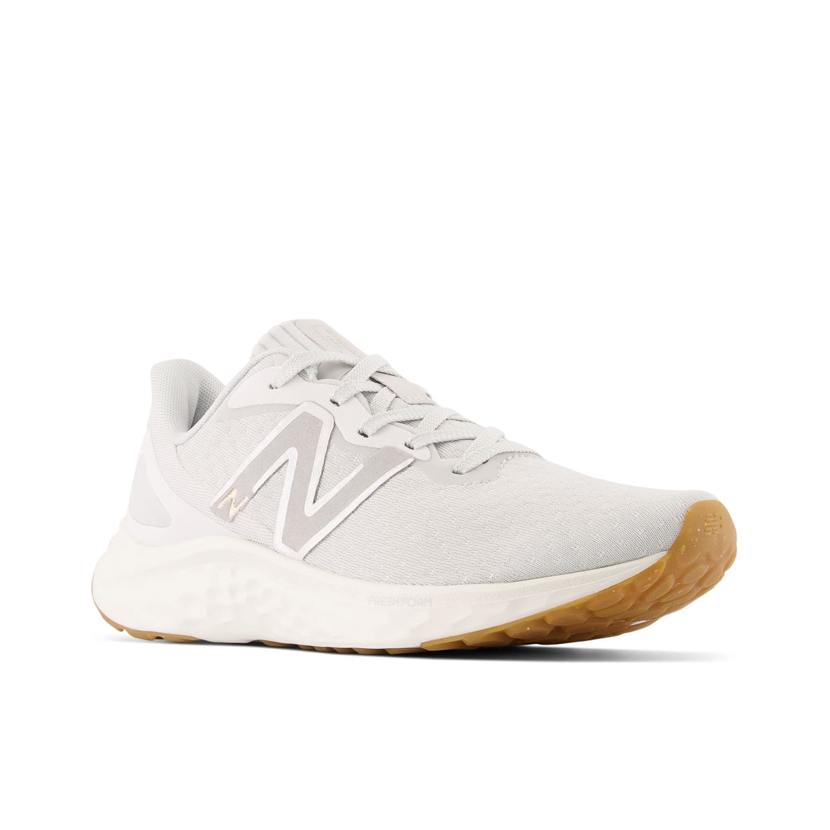 New Balance Women's Fresh Foam Arishi V4 Running Shoe, Summer Fog/Nimbus Cloud/Light Gold Metallic