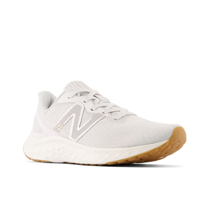 New Balance Women's Fresh Foam Arishi V4 Running Shoe, Summer Fog/Nimbus Cloud/Light Gold Metallic