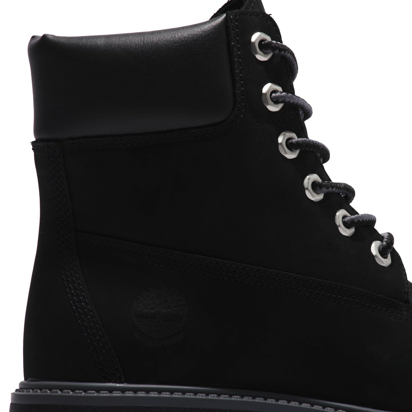 Timberland Women's Stone Street 6 Inch Lace Up Waterproof Boot, Jet Black-NEW 2024