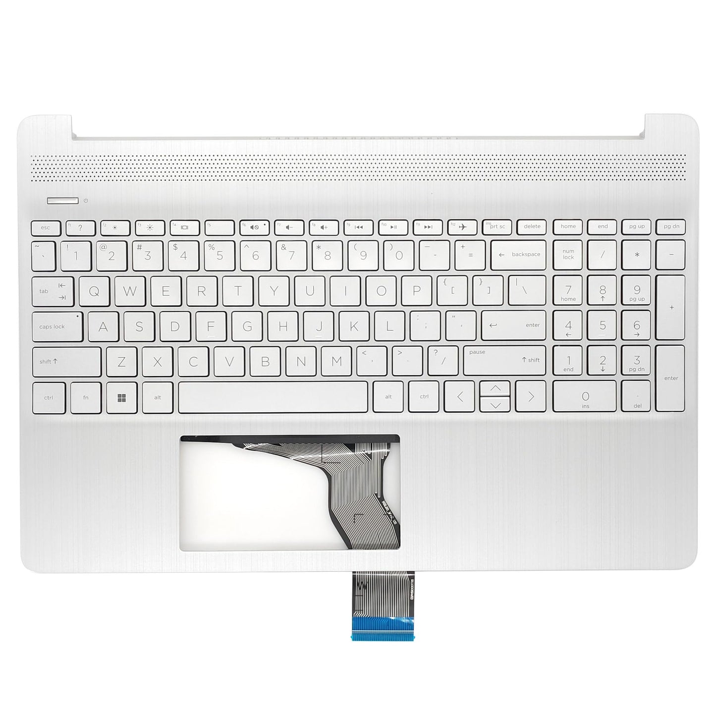 Jxjslp Cubierta Superior Reposamanos para Laptop HP (Plata Natural)