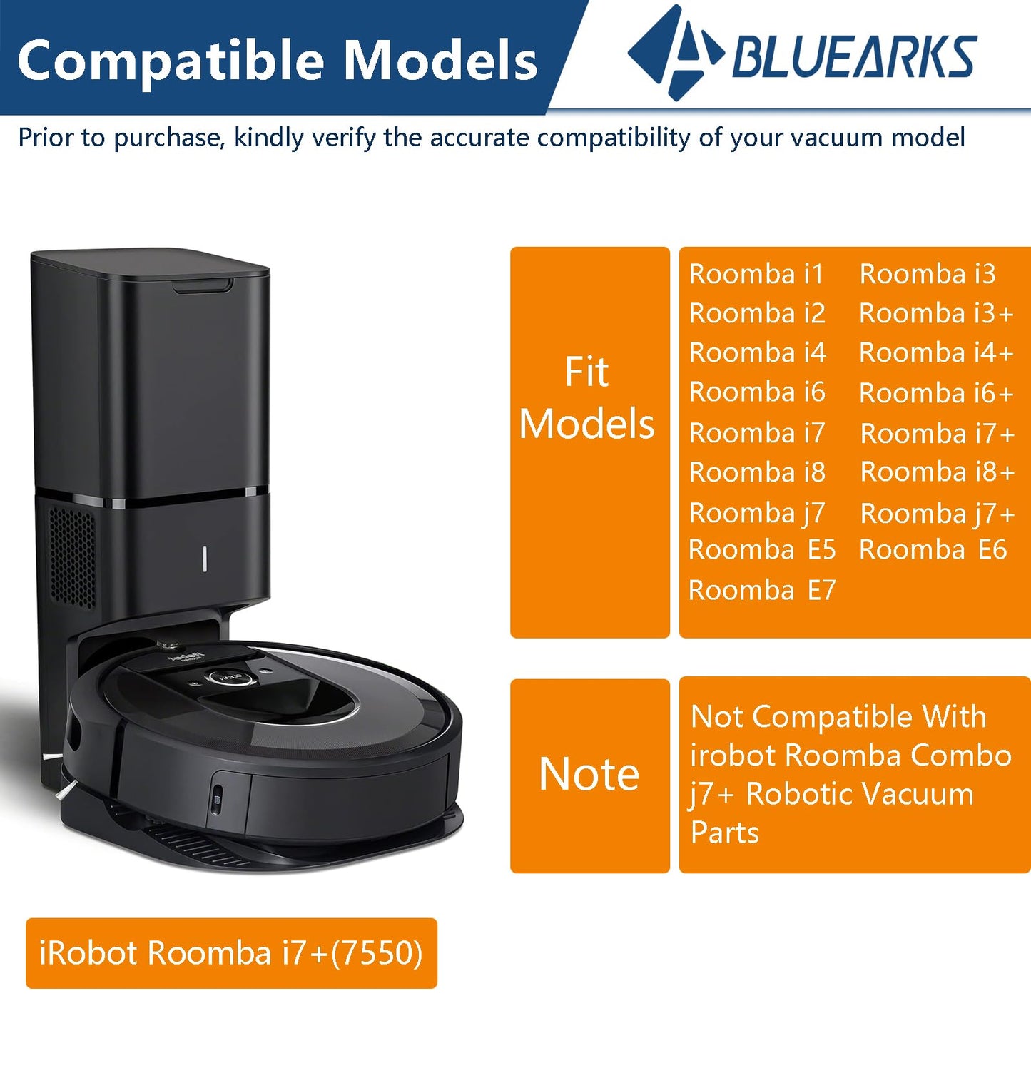 Bluearks Kit de Accesorios y Piezas para Robot Aspirador Roomba (16 Piezas)