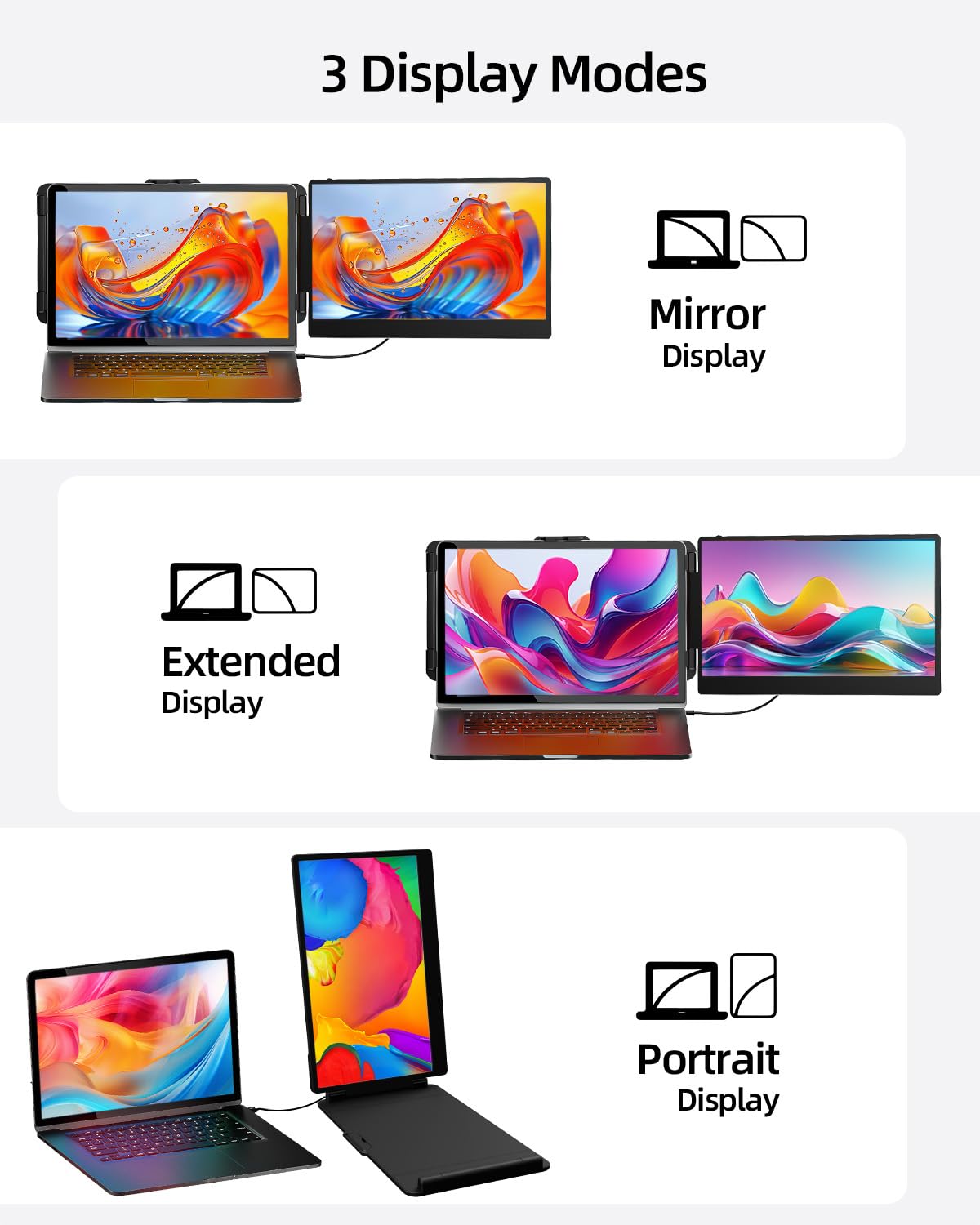 Extensor de Pantalla Portátil para Laptop (14" / FHD 1080P)