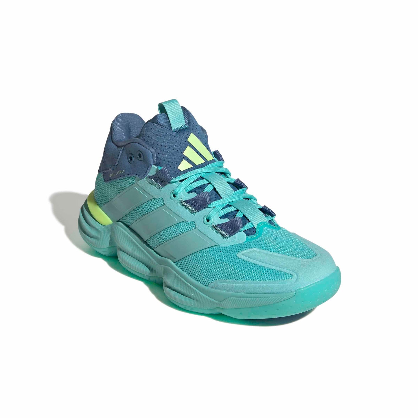 adidas Women's Court Stabil Volleyball, Flash Aqua/Flash Aqua