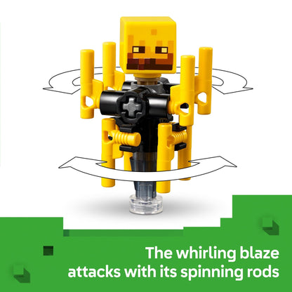 LEGO Minecraft Juguete y Set de Juego The Nether Lava Battle (21266)