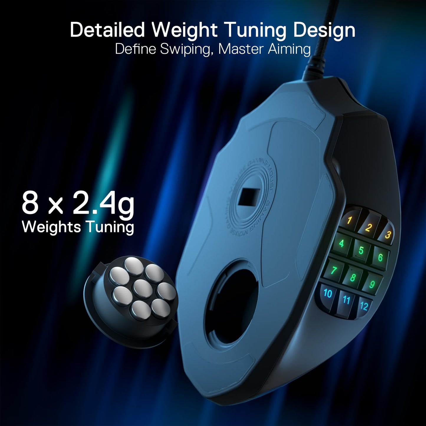 Redragon Ratón para Juegos M908 Impact RGB LED