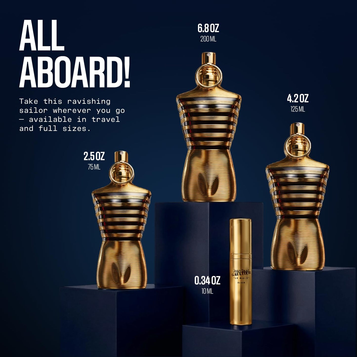Jean Paul Gaultier Le Male Elixir Parfum para Hombre (2.5 oz)