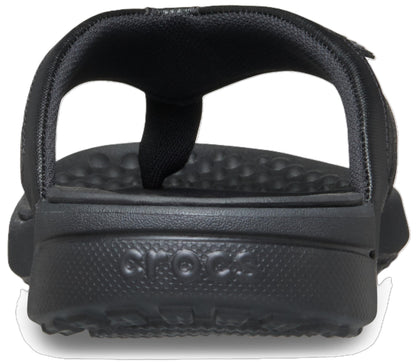 Crocs Men's Yukon Sport LR Lightweight Flip Flop Sandals, Black/Slate Grey