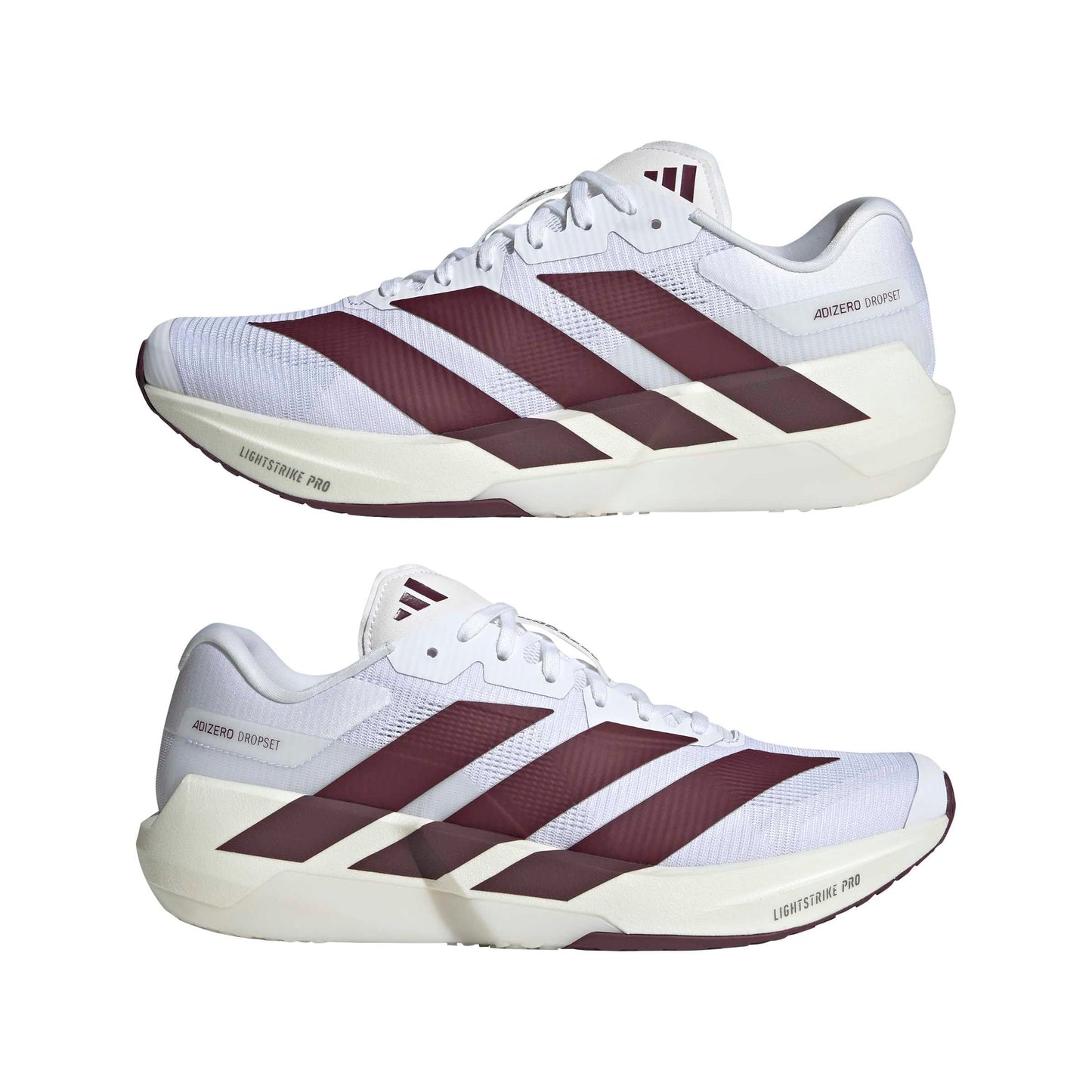 adidas Men's Adizero Dropset Pro Training, White/Maroon/Iron Metallic