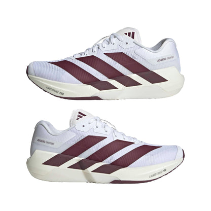 adidas Men's Adizero Dropset Pro Training, White/Maroon/Iron Metallic
